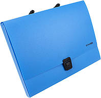 Портфель "Economix" №E31607-11 A4 пласт. на застібці (блакитний)(1)(6)
