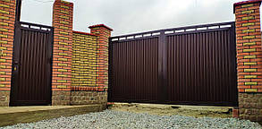 Ворота розпашні автоматичні TM Hardwick ш3400 в2300 мм (дизайн Преміум)