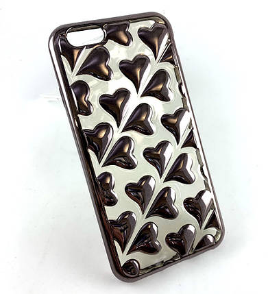 Чохол для iPhone 6 6s накладка на бампер захисний силіконовий Air Series Heart серця, фото 1