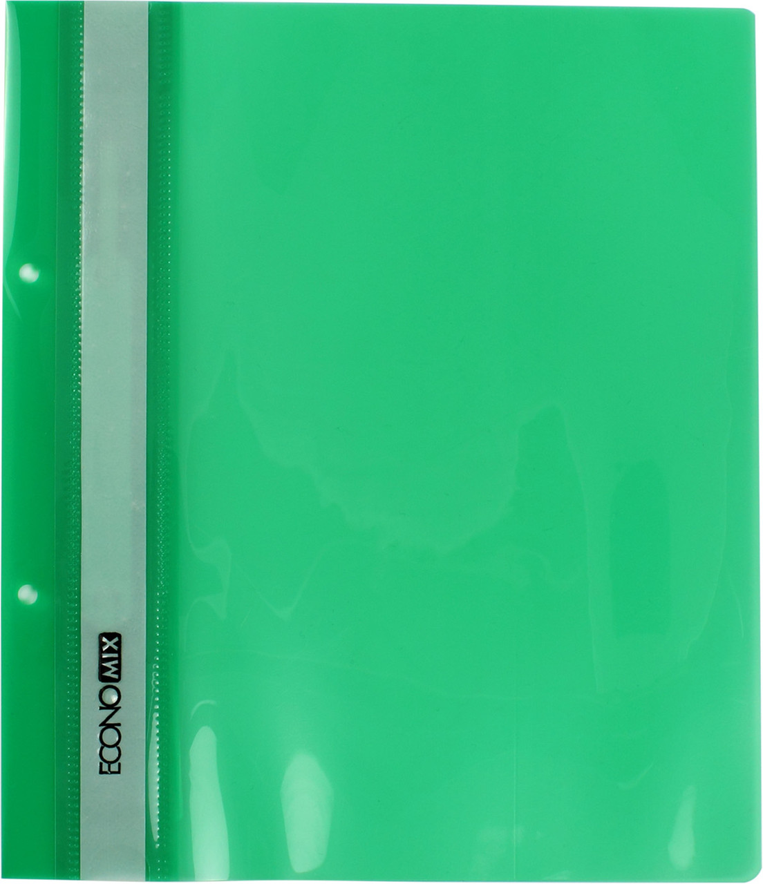 Папка-швидкозш. "Economix" №E31506-04 A5 з прозор.верхом,з перфор. зелена(10)(400), фото 1