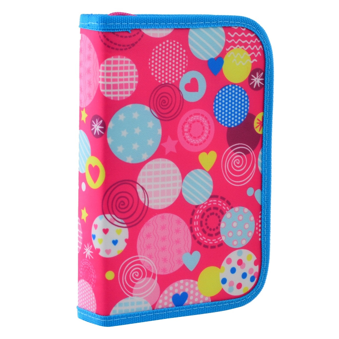 Пенал "Smart" Сolourful spots одинар. з 2клап.,б/н №532034/HP-04, фото 1