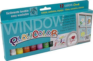 Фарби для розпису вікон "Instant Play Color" 12x10г на планшеті №0113