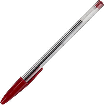 Ручка кульк. "Bic" №8373619/634 Кристал 1мм червона(50)(1000)