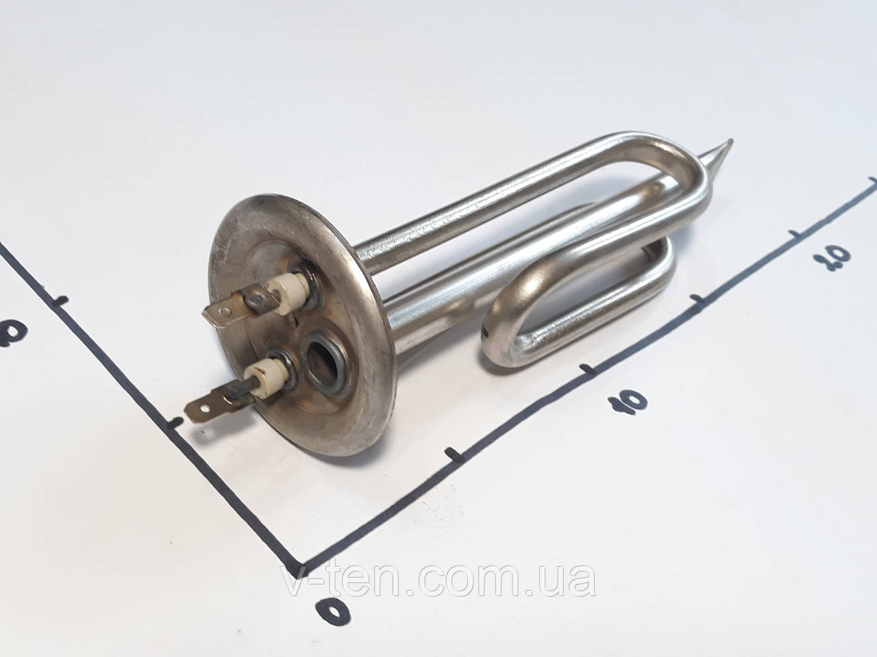 ТЕН 1500w для бойлера Garanterm (Гарантерм) на фланці Ø62 з місцем під анод м6 (Україна)
