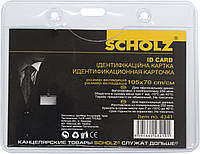 Бейдж "Scholz" No4341 горизонт. PVC 105х70мм(10)(100)