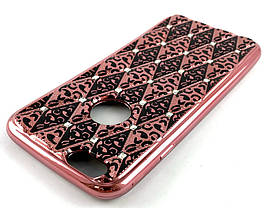 Чохол накладка на задню панель Rhombus Diamond для iPhone 6, 6S мідь, фото 4