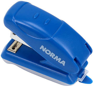 Степлер "Norma" №24/6 16арк 18мм №4052 міні, синій+антистеплер(12)