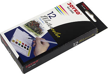 Акварель худ. 12 кольор. "Joyko" №WC-2000 з пензликом(12)(48)