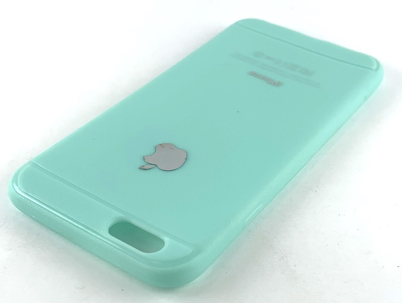 Чохол для iPhone 6 6s накладка на бампер захисний силіконовий Creative бірюзовий
