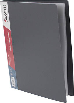 Папка "Axent" №1030-03 A4 з 30ф. сіра(48)