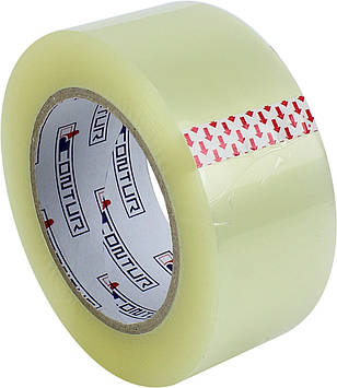 Стрічка клейка пакув. "Contur" 48ммх150мх45мкм прозор.(пиле,волого,морозостійкий) (6)(24)