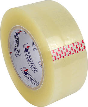 Стрічка клейка пакув. "Contur" 48ммх180мх45мкм прозор.(пиле,волого,морозостійкий) (6)(24)