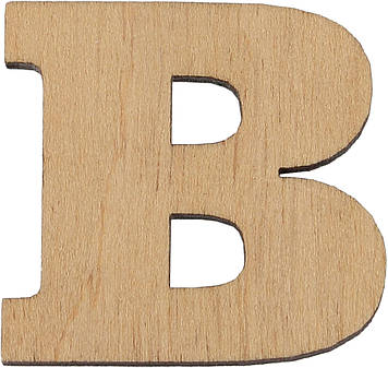 Літера укр. 3см "В" фанера(5)