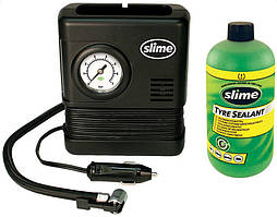 Ремкомплект для автопокришок Smart Spair (герметик + повітряний компресор), Slime (ST)