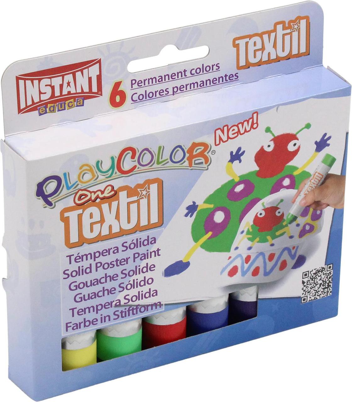 Фарби текстиль "Instant Play Color" 6x10г на планшеті №4011