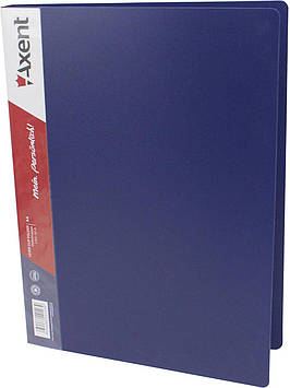 Папка "Axent" №1301-02 A4 з затиск. синя(1)(10)(60)