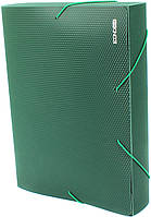 Папка-бокс "Economix" №E31405-04 A4 60мм пласт. на рез. зелена(1)(20)