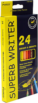 Олівці кольор. 24 кольор. "Marco" №4120-24CB аквар.(6)(120)