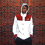 Рефлективна Куртка Supreme x The north face red, фото 7