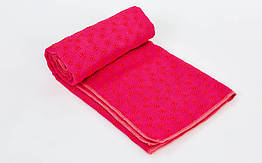 Рушник для йоги (килимок для йоги) SP-Planeta 4938 183 см x 63 см рожевий