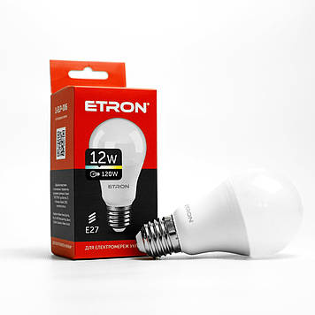 Лампа "Etron Light Power" LED 1-ELP-006  A60 12Вт 4200K Е27(10)