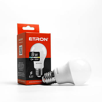 Лампа "Etron Light Power" LED 1-ELP-010  A55 8Вт 4200K Е27(10)