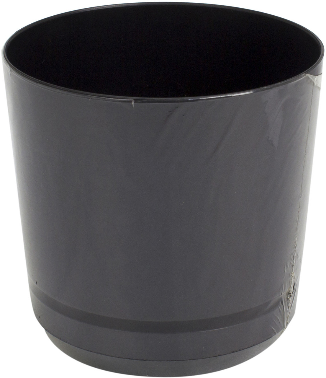 Горщик квітковий пластиковий d125мм-43,v-1,4л чорний(10)