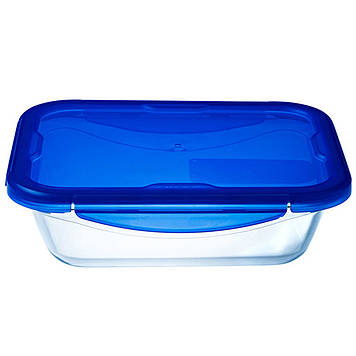 Форма для запікання "Pyrex CK&GO" 0,8л 20х15х5см скло прямокут.з кришкою №75057(6)