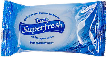 Серветки вологі Super Fresh Breeze 15шт №3490(120)