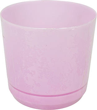 Горщик квітковий пластиковий d160мм-101,v-2,5л рожевий(10)