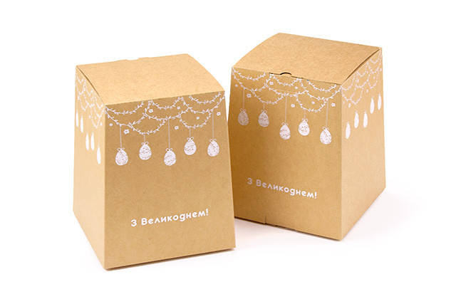 Купить Коробка "Конфетная" М0029-о4 "З Великоднем", размер: 130*130*160 ...