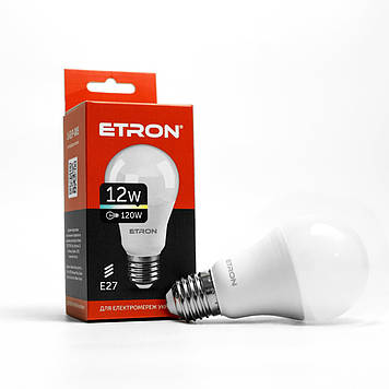 Лампа "Etron Light Power" LED 1-ELP-005  A60 12Вт 3000K Е27(10)
