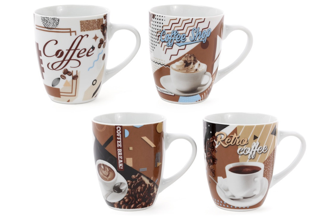 Чашка керам. 375мл "Retro Coffee" №334-413/Bonadi/(12)(48)