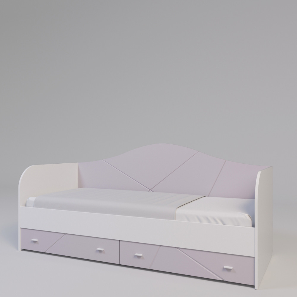Ліжко-диван Х-Скаут Х-10 пудрово-рожеве мат