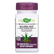 Алое з фенхелем Nature's Way "Aloelax with Fennel Seed" 340 мг (100 капсул)