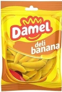 Жуйки Damel 80 г Bananas банані, 18 шт./яск, фото 1