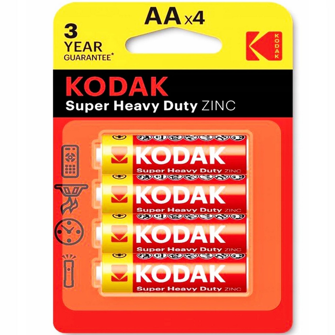 Батарейки Kodak Super Heavy Duty ZINC, AA (4 шт.)