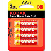 Батарейки Kodak Super Heavy Duty ZINC, AA (4шт.)