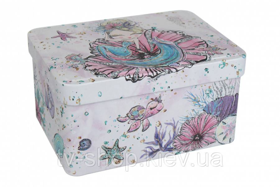 Банка жерстяна Русалка 12х9х7, фото 1