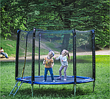 Батут зі сіткою і драбинкою 183см SKYJUMP Батут с сеткой Батут спортивний Огромный батут спортивный, фото 2