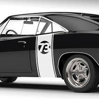 Вінілові наклейки на авто " Свій номер " 98x40 см х 2 шт