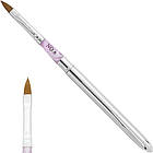 Пензель для гелю і акрилу з МЕТАЛЕВОЮ ручкою №6