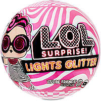 L.O.L. Surprise! 6 серия Кукла светящаяся блестящая кукла 100% Оригинал MGA Lights Glitter Doll Black Light