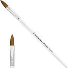 Пензель для гелю і акрилу D orna England з білою ручкою №12