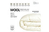Ковдра вовняна 140х210 зимова двошарова Wool Premium IDEIA, фото 8