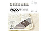 Ковдра вовняна 175х210 зимова двошарова Wool Premium IDEIA, фото 9