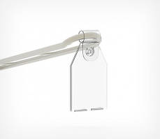 PP-TAG-27 Відкидний цінникотримач на гачок 27х27мм прозорий