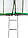 Батут Atleto 404 см з сіткою і драбинкою з посиленими подвійними ніжками зелений, фото 5