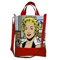 Сумка міська City Marilyn Monroe pop art 34x40 см (SCB_20M027_KR)