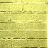 Валик структурний гумовий декоративний ЦЕГЛА КЛІНКЕРНА з ручкою 240х60мм для шпаклівки штукатурки, фото 8